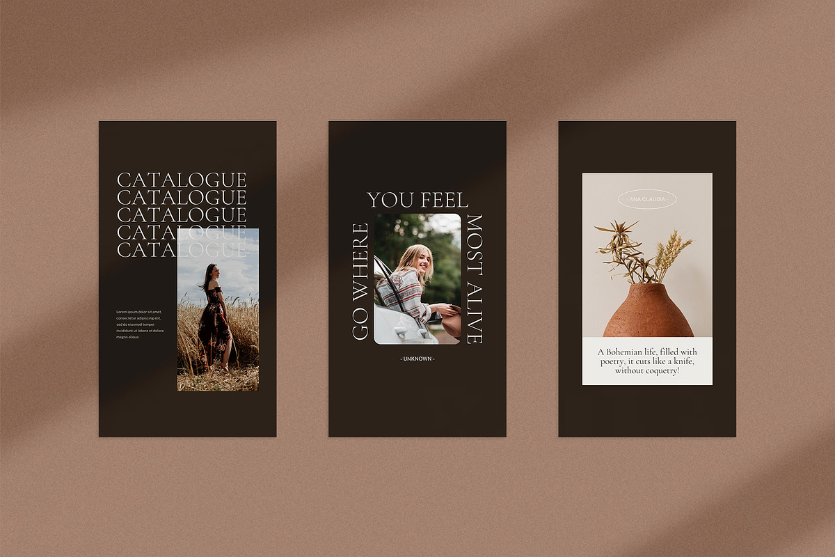 Bohemian Instagram Pack | PS & Canva, a Social Media Template by Visuel Colonie® (Photo 11 of 15)