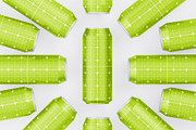 Set Metallic Cans Mockup, a Product Mockup by OneVectorStock (Thumbnail 7 of 10)