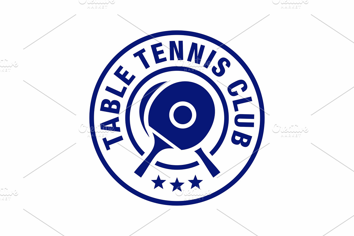 Table tennis emblem logo, a Branding & Logo Template by swarnstudio (Photo 3 of 3)
