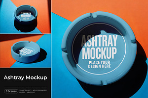 Ashtray Mockup, a Product Mockup by Pitchlook.Studio