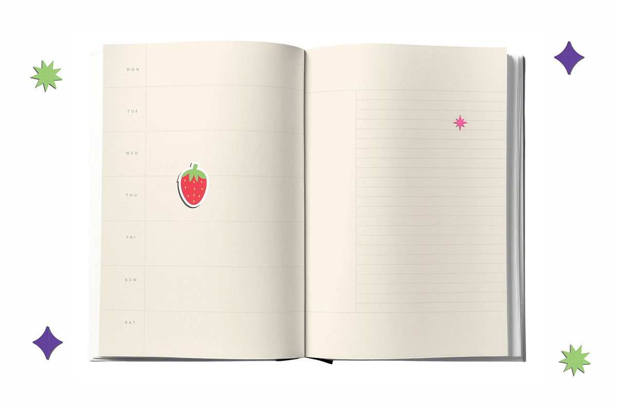 Digital Weekly Planner/Notebook ADHD, a Stationery Template by Ashiya Pixel (Photo 15 of 18)