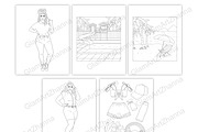 Coloring Book Summer 1, a Person Illustration by GlamArtZhanna (Thumbnail 6 of 8)