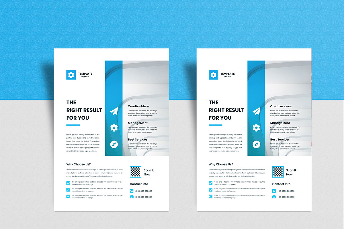 Corporate Business Flyer Bundle 2in1, a Flyer Template by mijli (Photo 7 of 9)