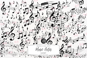 Music Notes Clipart, an Illustration by Markicha Art (Thumbnail 1 of 5)