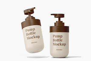 Pump Bottle Mockup