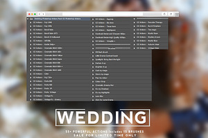 Premium Photoshop Action Wedding Set