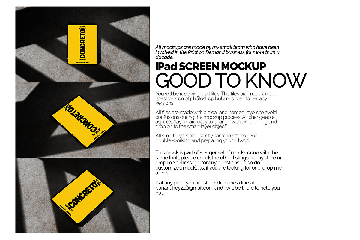 Concreto iPad Mockup Bundle, an iPad Mockup by Banana Mockups (Photo 5 of 5)