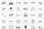 100 Minimalistic Logo Templates, a Branding & Logo Template by Krukowski Graphics (Thumbnail 3 of 6)
