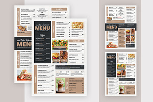 Food menu template, a Flyer Template by Stock_Design