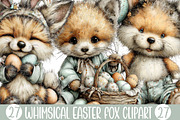 Whimsical Easter Fox Clipart, an Illustration by Designking (Thumbnail 1 of 5)