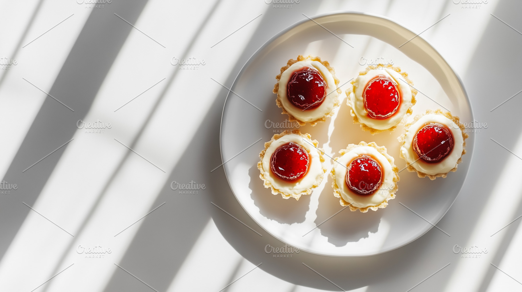 Delicious mini tarts with glossy, a Food & Drink Photo by MistyDay