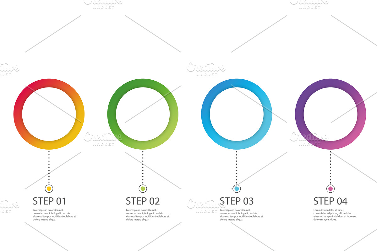 Blank circular infograph, an Illustration by Vector Creator