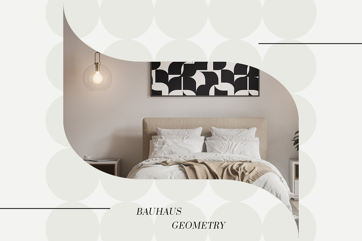 BAUHAUS GEOMETRY SEAMLESS PATTERNS, a Texture Graphic by Creativemaker (Photo 9 of 12)