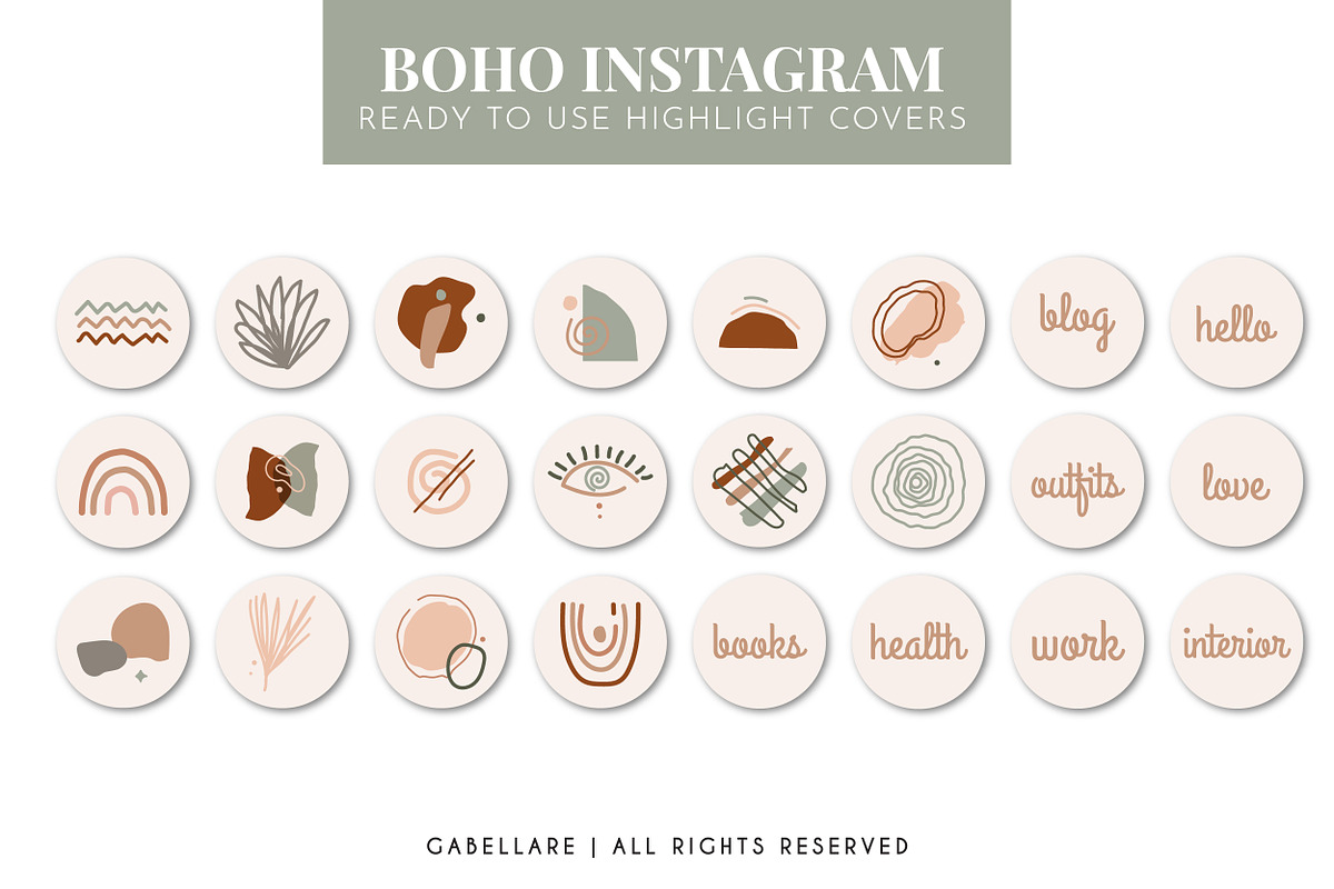 25 Solid Nude Instagram Highlight, a Graphic by Gabellare (Photo 3 of 3)