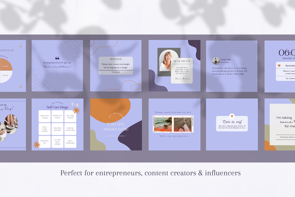 Instagram Template - Iris Yoga, a Social Media Template by Tegefeldt Design (Photo 6 of 6)