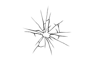 Glass crack broken texture, a Texture Illustration by Things for designers