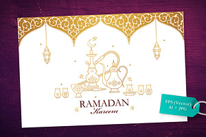 1. Greetings Card For Ramadan Month