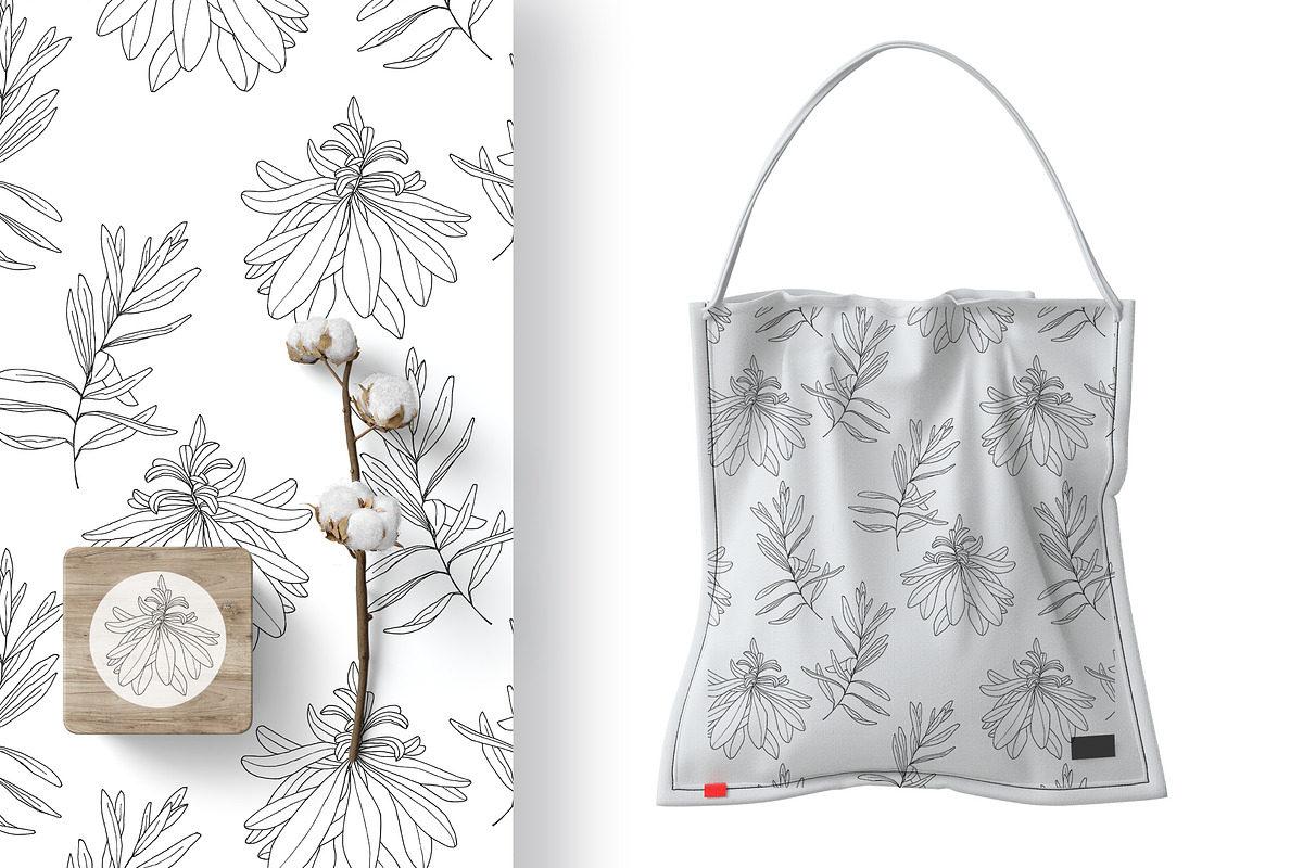 Wild flower patterns VOL 2, a Pattern Graphic by CARROTDESIGN (Photo 2 of 5)