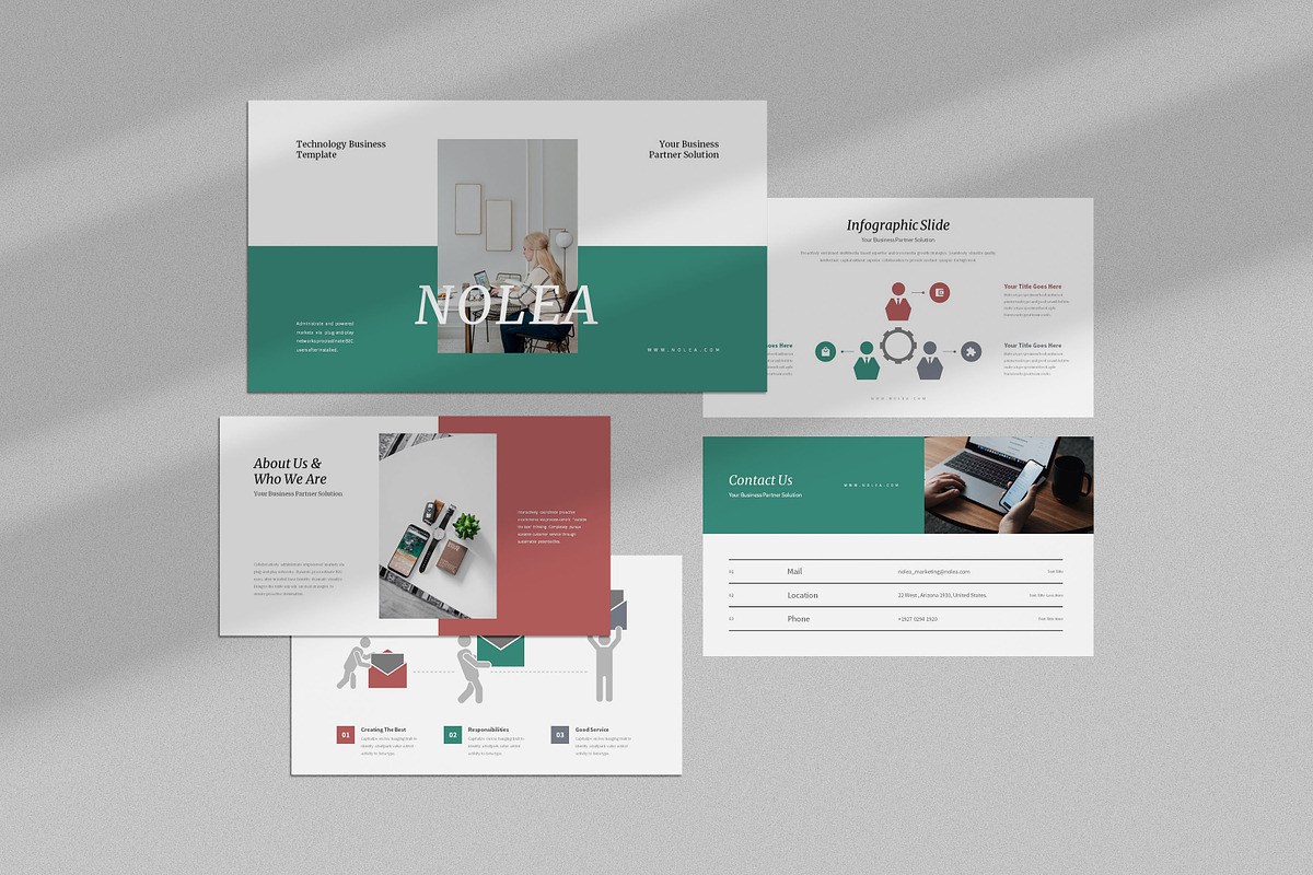 Nolea : Technology Powerpoint, a Presentation Template by Punkl Camp (Photo 1 of 9)