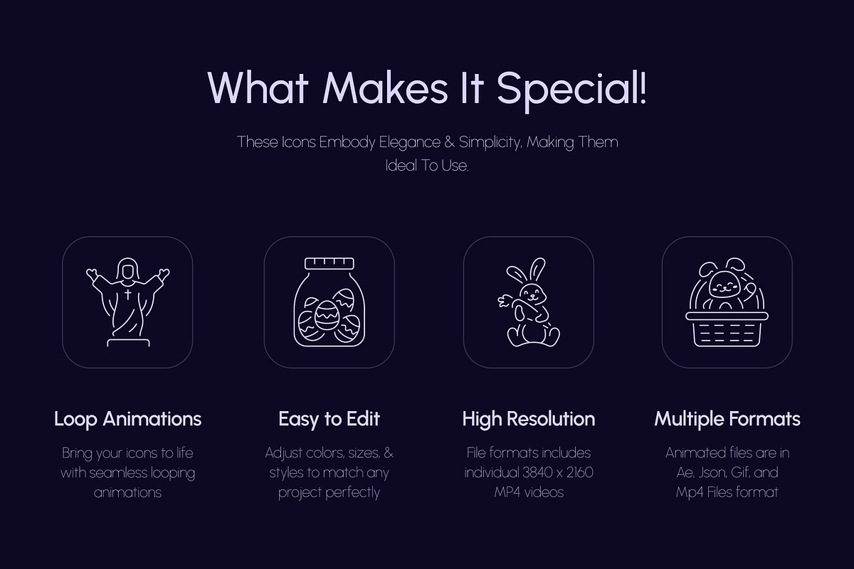 Animated Easter Icons Collection, an Icon by Prosymbols (Photo 2 of 4)