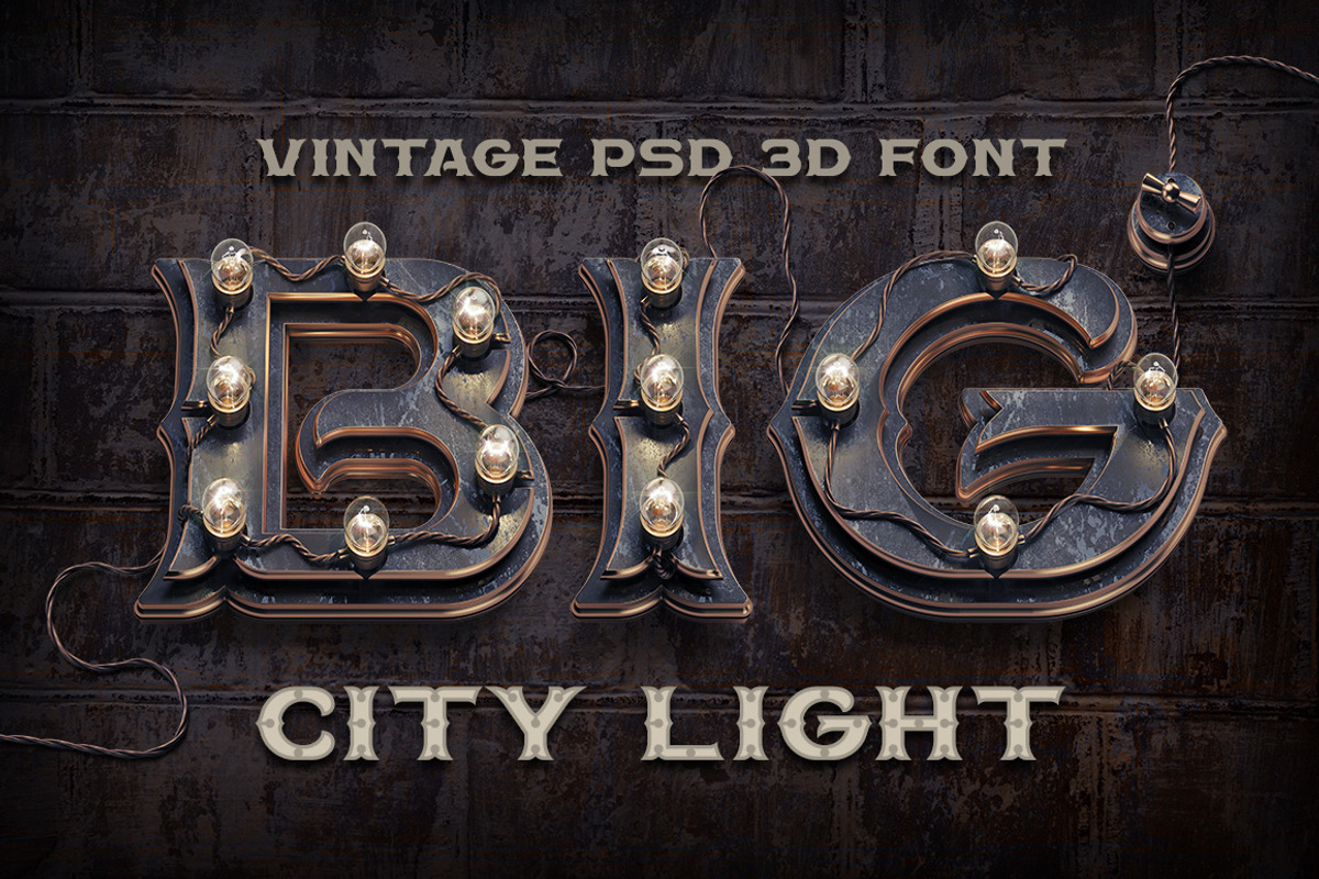 BIG City Light font