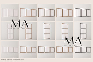 Close Up 3 Frames Mockup Bundle