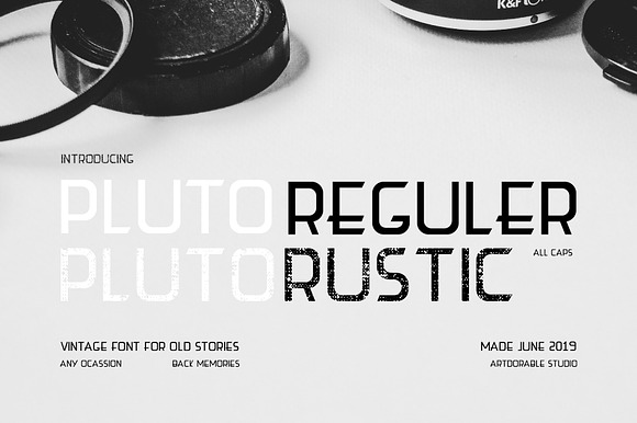 Pluto Vintage Reguler and Rustic preview 8