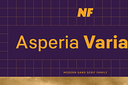 Asperia Variable, a Sans Serif Font by NicolassFonts (Thumbnail 1 of 6)