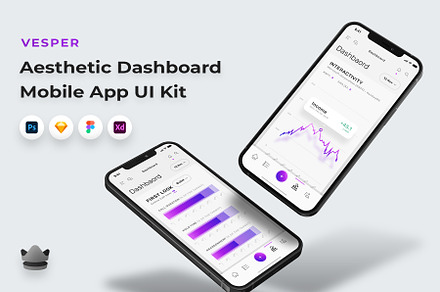 Vesper - Dashboard Mobile App UI Kit