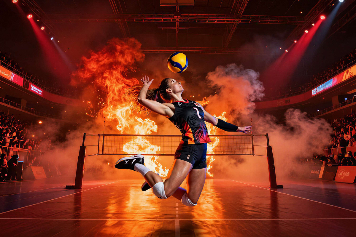 Volleyball Spotlight Backdrops, a Background Graphic by 3Motional (Photo 2 of 15)