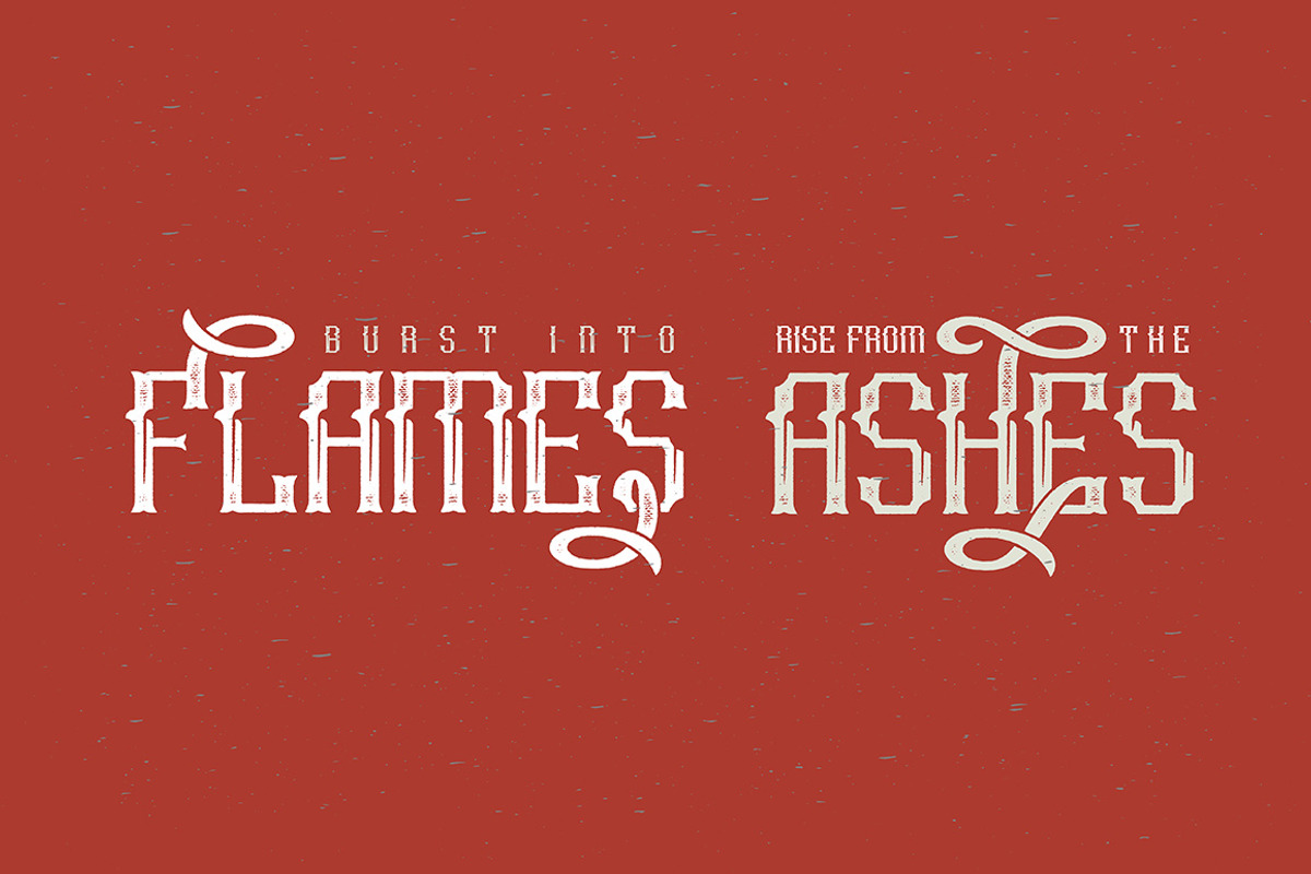 Rusty Phoenix Typeface preview 3