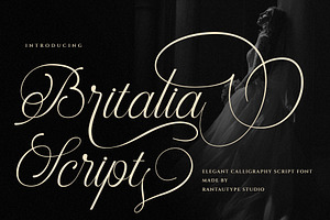Britalia Script Elegant Calligraphy