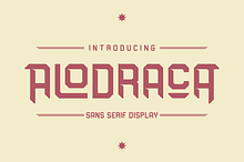 Alodraca Sans Serif Display Font