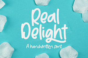 Real Delight handwritten font