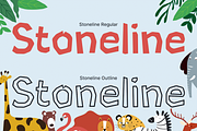 Stoneline - Fun Cartoon Fonts, a Sans Serif Font by Konstantine Studio (Thumbnail 2 of 6)