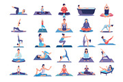 Meditation Illustration Pack, an Illustration by Vector Portal (Thumbnail 5 of 5)