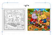 Adult Cozy University Days Coloring, a Decorative Illustration by Design Station (Thumbnail 5 of 7)