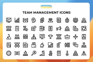 Team Management Icons, a Duotone Icon by Wencory