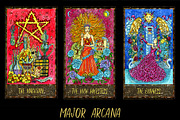 Magic Gate Tarot Deck colorful, a Decorative Illustration by Samiramay (Thumbnail 2 of 27)