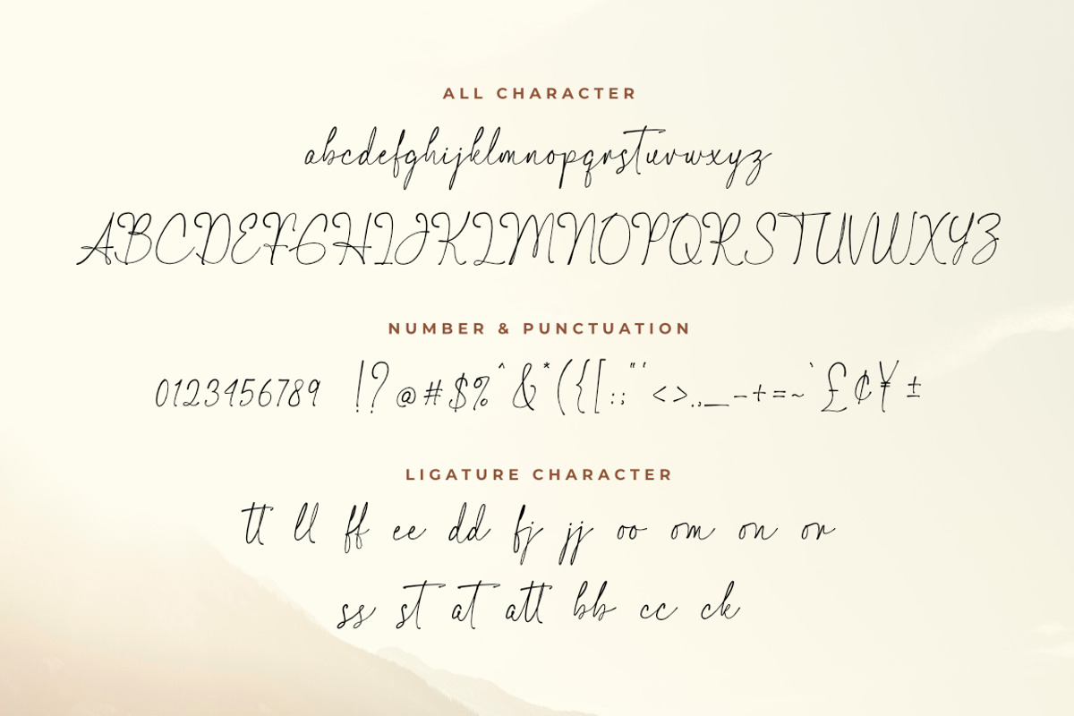 Melathea - Handwritten Script Fonts, a Handwritten Font by Bluestype Studio (Photo 8 of 9)