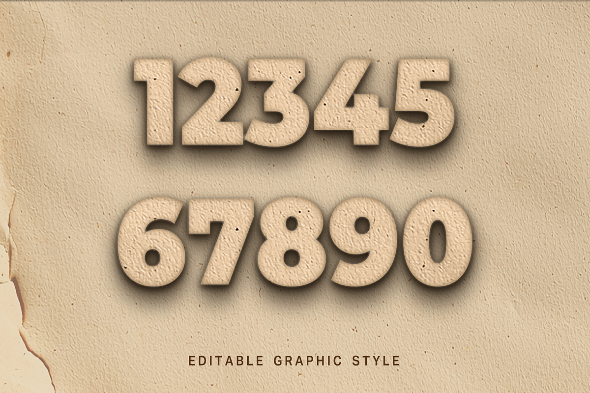 Debossed Paper 3D Text Effect preview 2