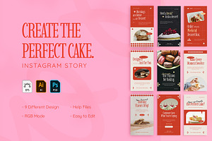 Perfect Cake - Instagram Story, a Social Media Template by VUNIRA