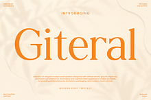 Giteral - Stylish Editorial Serif