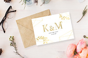 Gold Alphabet - Wedding Package, an Illustration by Anchors_and_Curves (Thumbnail 6 of 6)