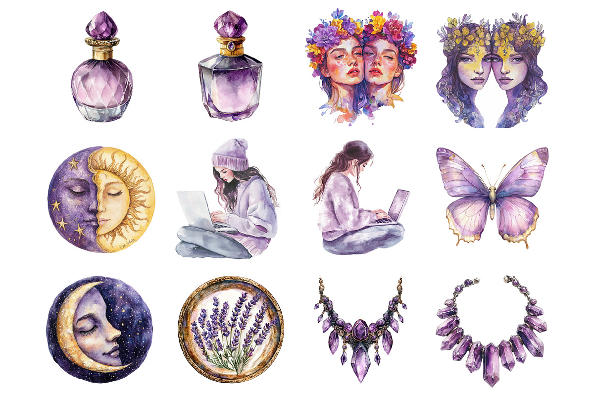 Gemini Season Clipart, an Illustration by Design Market (Photo 3 of 4)