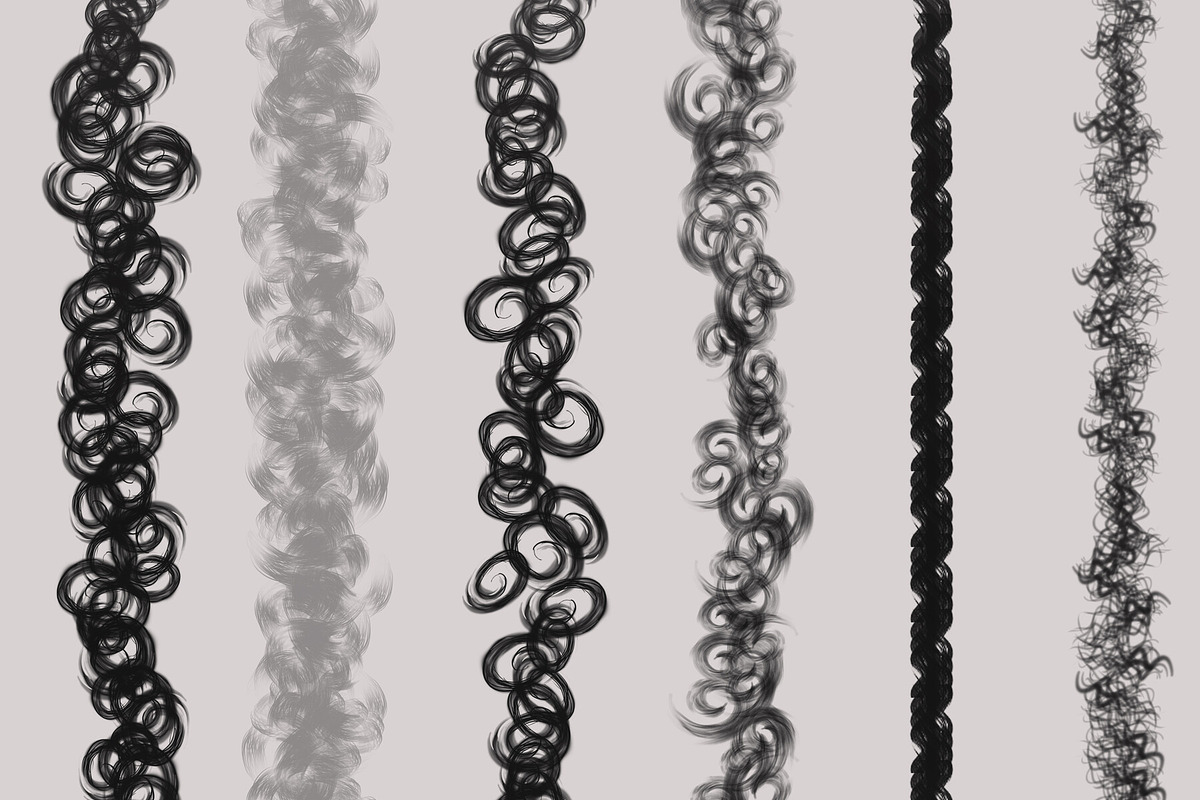 Curly Hair Brushes, a Brush Add-On by vurdembrushes (Photo 5 of 5)