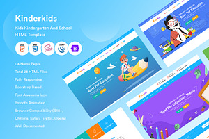 Kids Kindergarten HTML Template