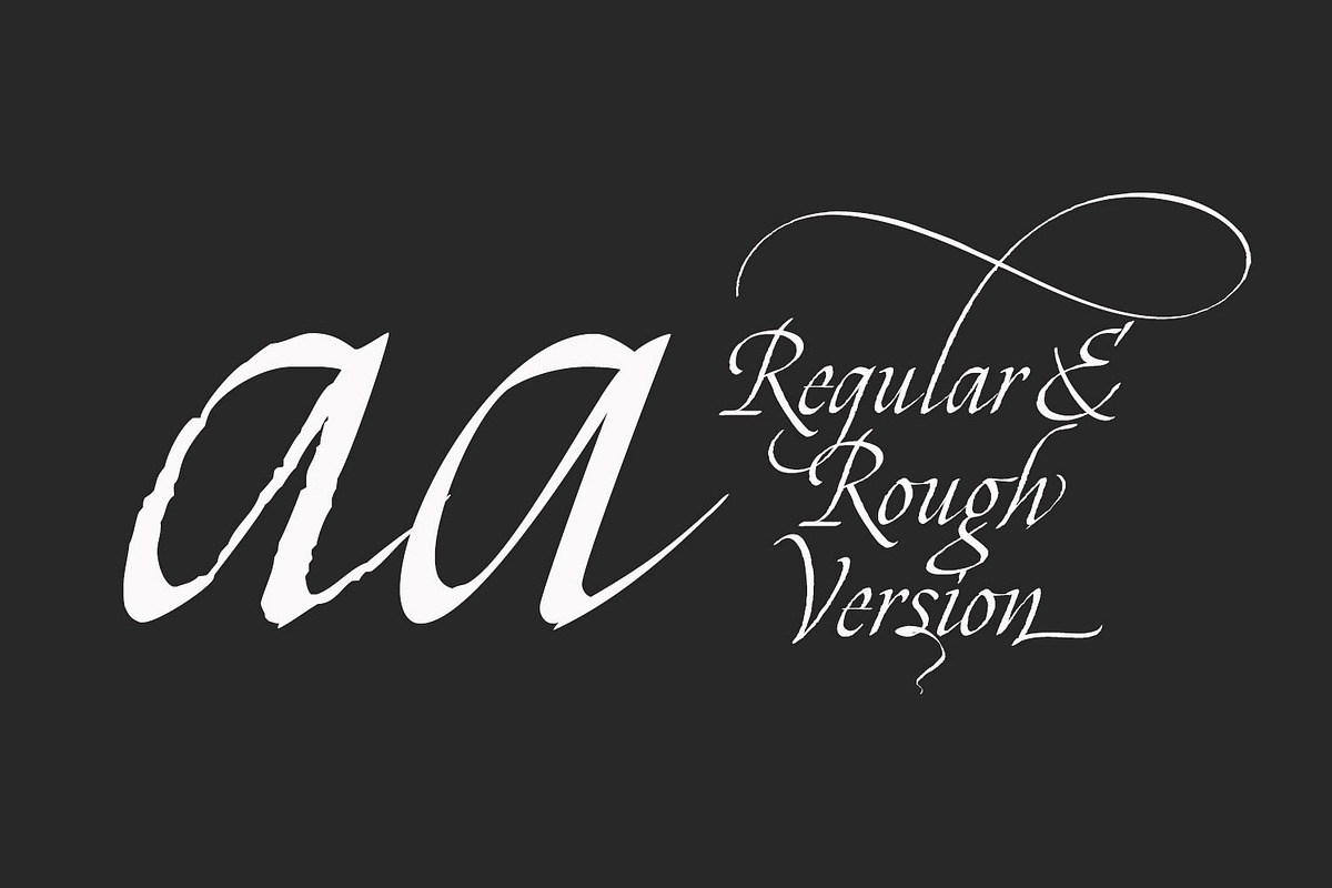 Zalika - Italic Calligraphy Font, a Blackletter Font by Cititype (Photo 2 of 12)