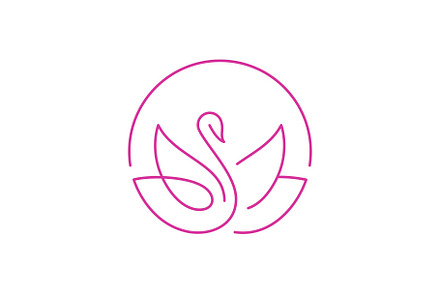 Swan and Lotus Logo, a Branding & Logo Template by Buqancreative