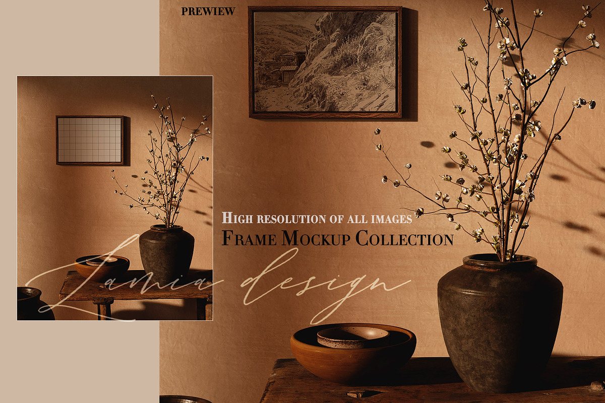 CALMNESS & Frame Mockups Horizontal, a Household Mockup by LAMIA DESIGN (Photo 6 of 13)